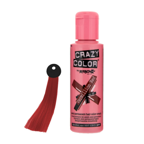 CRAZY COLOR Nº 40 - Haare färben-Creme - Vermillion red 100ml