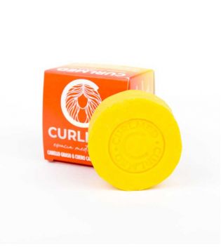 CurlMed - 100 % natürliches festes Shampoo - Fettiges Haar und empfindliche Kopfhaut