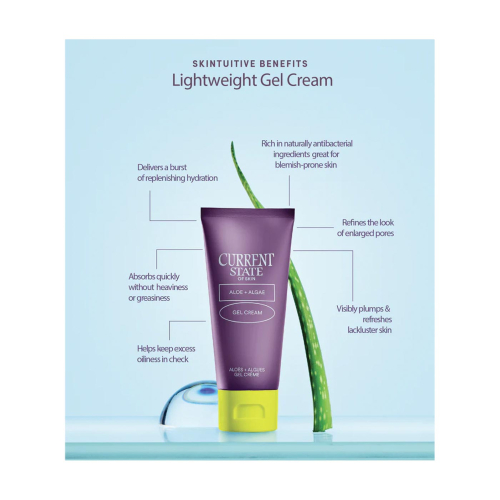 Current State – Feuchtigkeitsspendende leichte Gelcreme mit Aloe und Meeresalgen