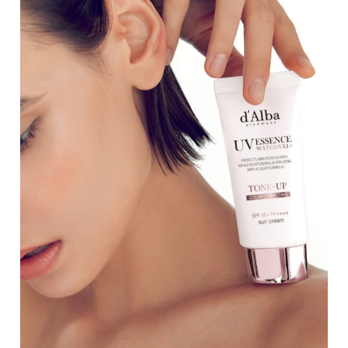 D'Alba - Sonnenschutz fürs Gesicht Tone-Up SPF50+ PA++++ - Pink Correcting