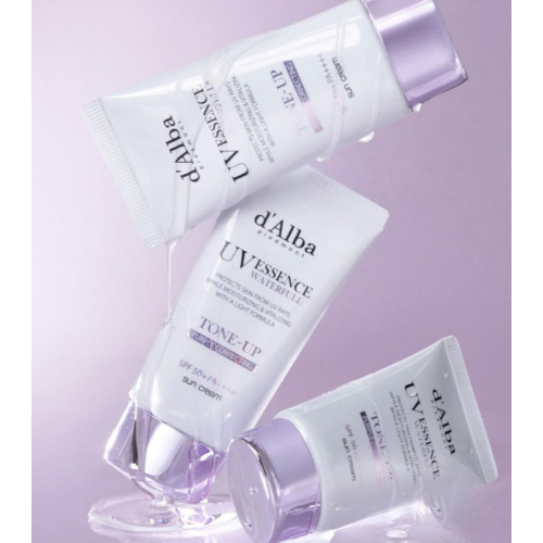 D'Alba - Sonnenschutz fürs Gesicht Tone-Up SPF50+ PA++++ - Purple Correcting