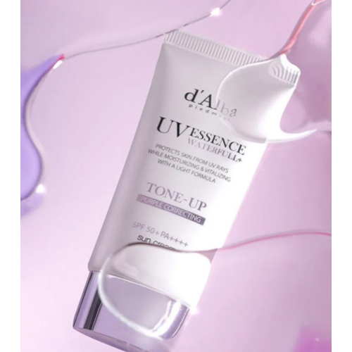 D'Alba - Sonnenschutz fürs Gesicht Tone-Up SPF50+ PA++++ - Purple Correcting