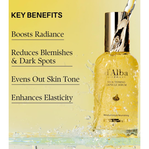 D'Alba - Aufhellendes Gesichtsserum Vita Toning Capsule