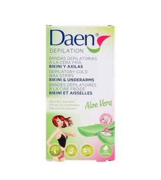 Daen - Enthaarungsmittel Cold Wax Face Strips Für Bikini und Achseln - Aloe Vera