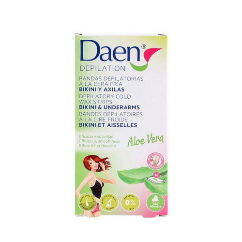 Daen - Enthaarungsmittel Cold Wax Face Strips Für Bikini und Achseln - Aloe Vera