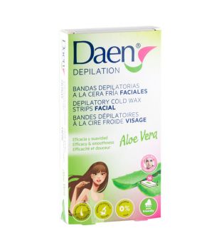 Daen - Gesichtsbehandlung Haar Entfernung kalt Wachs Streifen - Aloe