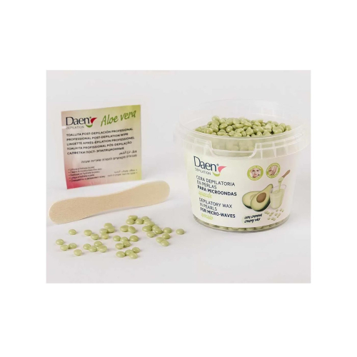 Daen - Enthaarungswachsperlen für die Mikrowelle - Avocado