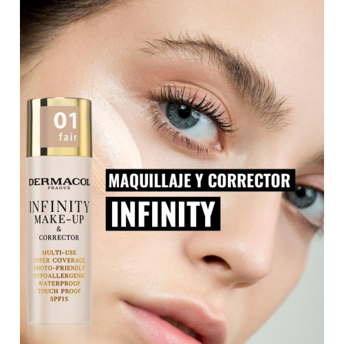 Dermacol - 2-in-1-Grundierung und Concealer Infinity - 01: Fair