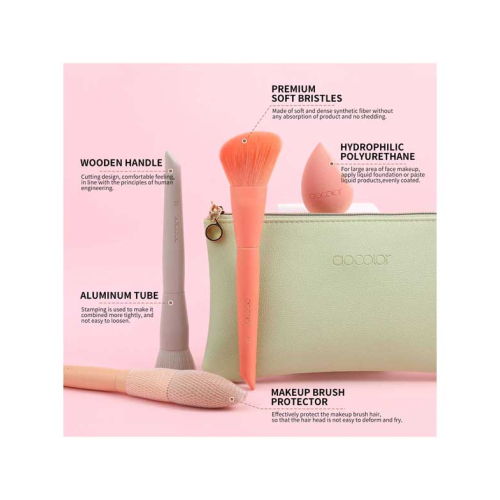 Docolor - Bürstenset und Kulturbeutel Morandi