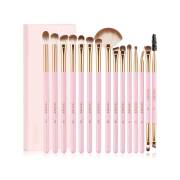 Docolor - Augenpinsel-Set Soft Pink Pro (15 Stück)