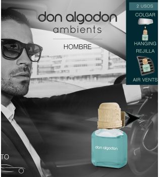 Don Algodon – Auto-Lufterfrischer für Herren – Sandelholz und Bernstein