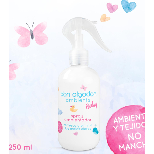 Don Algodon  – Lufterfrischerspray für Zuhause und Textilien – Baby