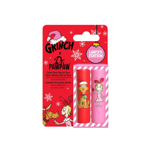 Dr. Paw Paw - *The Grinch* - Getöntes Lippenbalsam-Duo - Peach Pink & Ultimate Red