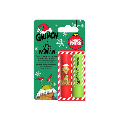 Dr. Paw Paw - *Der Grinch* - Lippenpflege-Duo - Candy Cane Lip Scrub & Ultimate Red Balm