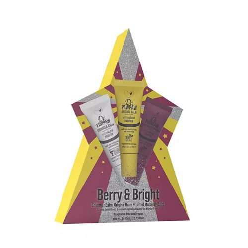 Dr. Paw Paw - Trio von Lippenbalsamen Berry & Bright - Shimmer Balm, Original & Tinted Mulberry