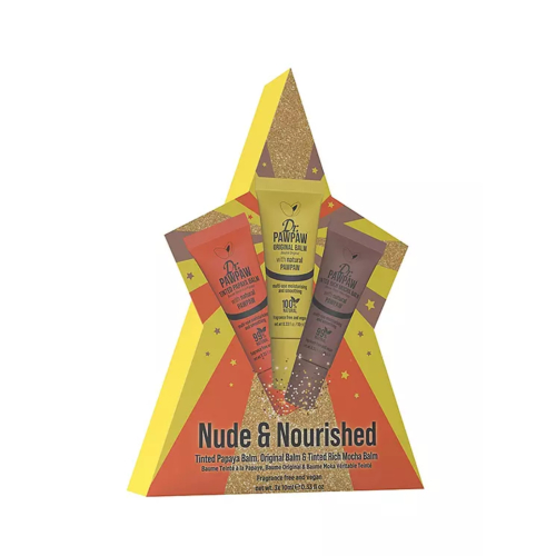 Dr. Paw Paw - Lippenbalsam-Trio Nude & Nourished - Tinted Papaya, Original & Tinted Rich Mocha
