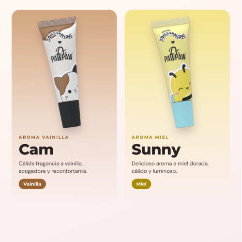 Dr. PAWPAW - Squishmallows Komplettset | 6 feuchtigkeitsspendende Lippenbalsame mit Aromen, inspiriert von adorablen Charakteren und einer Formel, angereichert mit Papaya-Extrakt