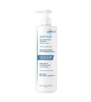 Ducray – *Dexyane* – Extra fettiges Reinigungsgel für Gesicht und Körper – Sehr trockene und zu Neurodermitis neigende Haut