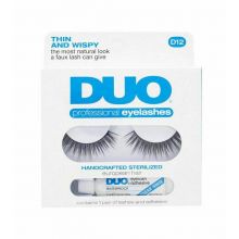 DUO - Packung falsche Wimpern + Wimpernkleber Short and Spiked - D12