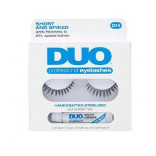 DUO - Packung falsche Wimpern + Wimpernkleber Short and Spiked - D14
