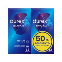 Durex - Natürliche Kondome - 2 x 12 Einheiten