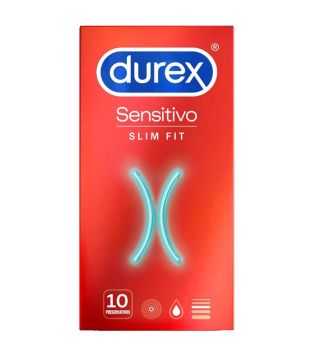 Durex - Sensitive Slim Fit Kondome - 10 Einheiten