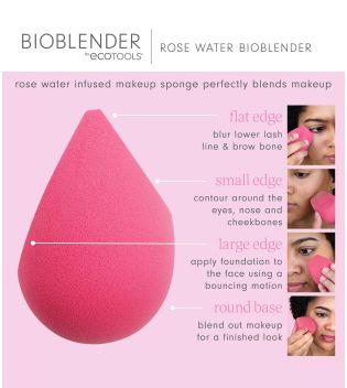 Ecotools - *Bioblender* – Make-up-Schwamm mit Rosenwasser