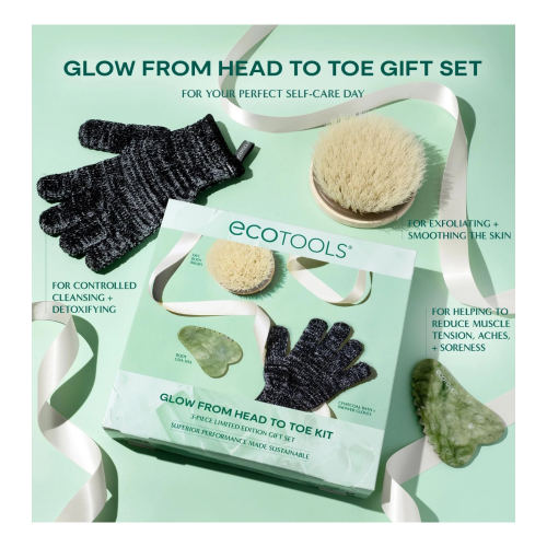 Ecotools - *Holidays* - Fußpflegeset Glow From Head To Toe Kit