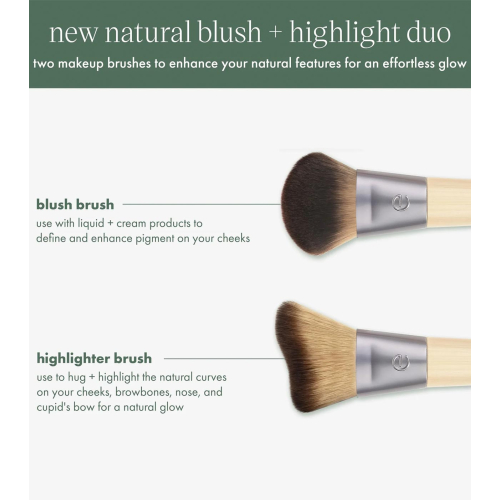 Ecotools - *New Natural* – Pinselset Blush & Highlight Duo