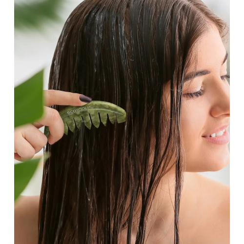 Ecotools – Kamm Gua Sha für die Kopfhaut Jade
