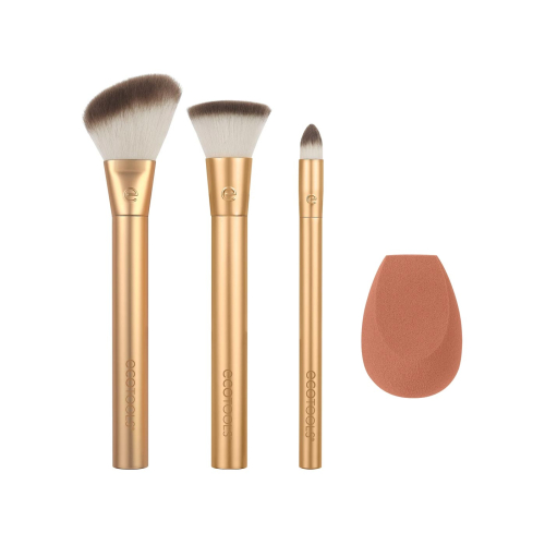 Ecotools - *Precious Metals* – Set mit 3 Bürsten + Schwamm