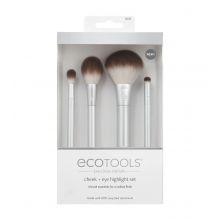 Ecotools - *Precious Metals* – Set mit 4 Pinseln Cheek + Eye Highlight