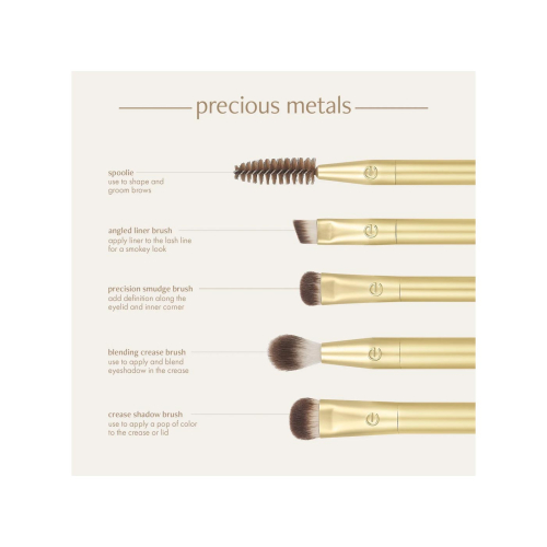 Ecotools - *Precious Metals*  – Set mit 5 Pinseln Brightening Eye