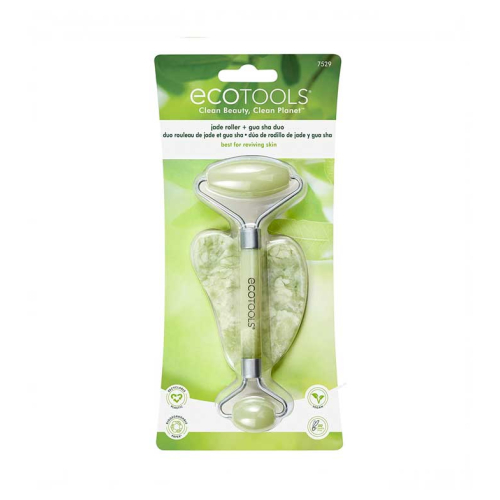 Ecotools - Gesichtsroller und Jade-Gua-Sha-Set