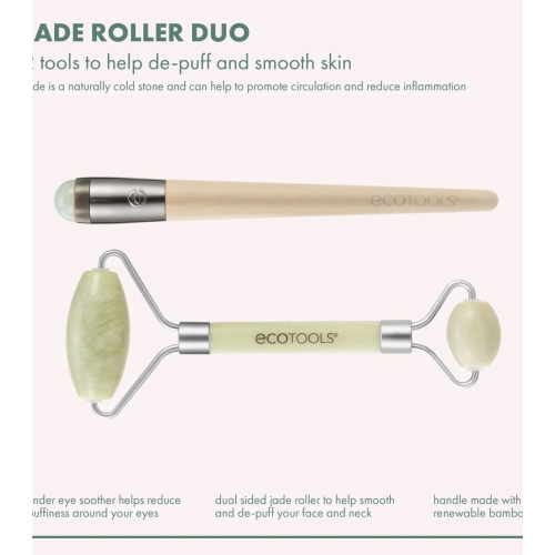 Ecotools – Gesichtsroller und Augenkonturroller-Set Jade