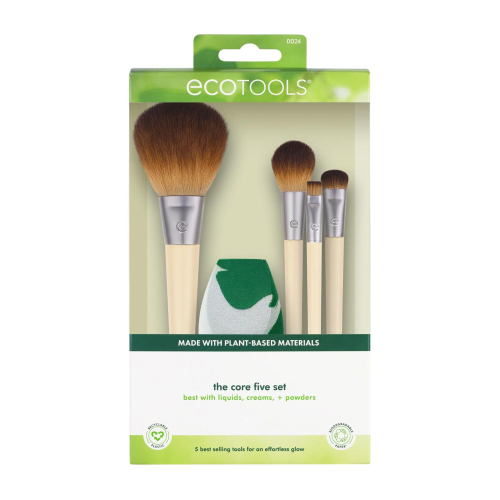 Ecotools – Set The Core Five Pinsel + Schwamm