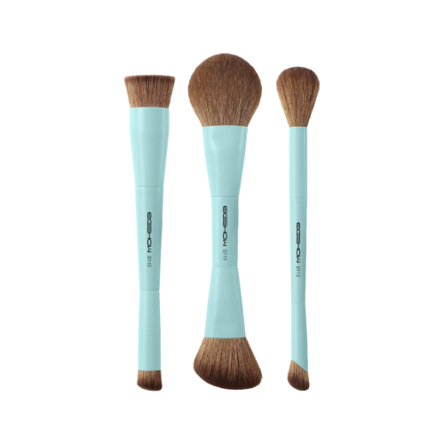 Eigshow - *Duo Series* - Set mit 3 doppelseitigen Make-up-Pinseln - Blue