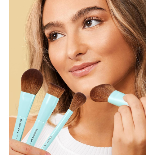 Eigshow - *Duo Series* - Set mit 3 doppelseitigen Make-up-Pinseln - Blue
