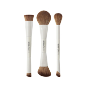 Eigshow - *Duo Series* - Set mit 3 doppelseitigen Make-up-Pinseln - White