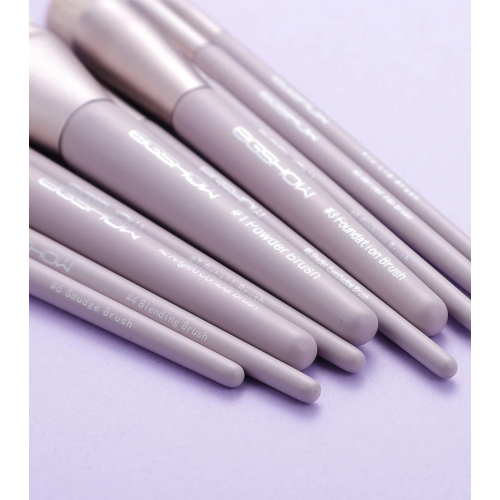 Eigshow - *Morandi Series* - Set 10 Make-up-Pinsel Ready To Roll - Lilac