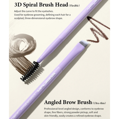Eigshow - *Purple* - Doppelseitiger Augenbrauenpinsel - D108P