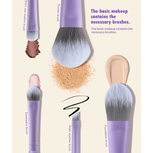 Eigshow - *Purple* - 5-teiliges Make-up-Pinselset DayPlus