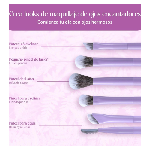 Eigshow - *Purple* - Set mit 5 Pinseln Eye Obsessed