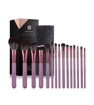 Eigshow - Set 15 Make-up-Pinsel Jade Series - Smoke purple
