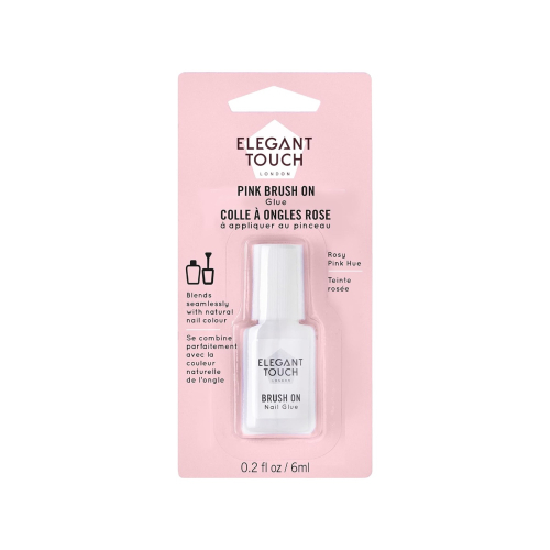 Elegant Touch – Nagelkleber Brush On - Pink