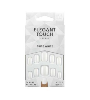Elegant Touch - Colour Nails Falsche Nägel - Quite White