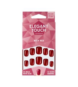 Elegant Touch - Colour Nails Falsche Nägel - Rich Red