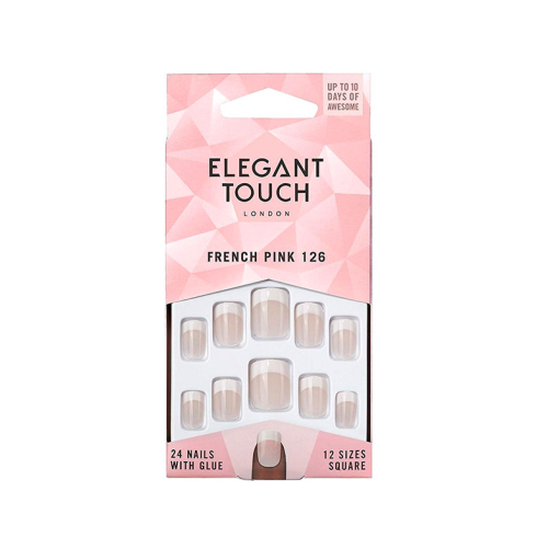 Elegant Touch - Natural French Falsche Nägel - 126: Small Pink