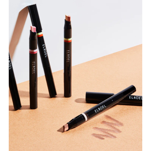 elroel - Lidschattenstift Blanc Double Shadow Stick - 01: Gold-Espresso