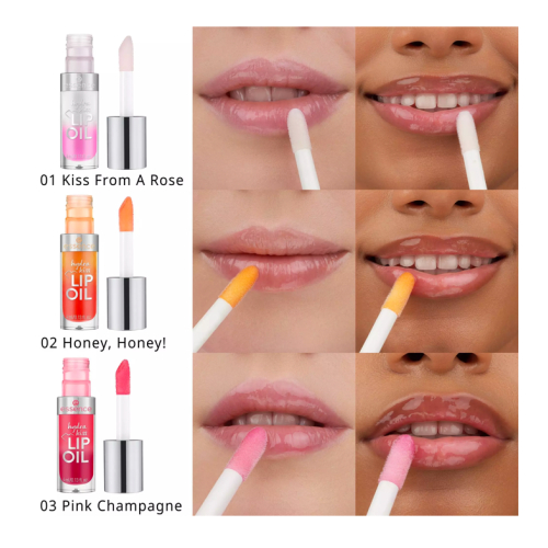 essence – Lippenöl Hydra Kiss - 03: Pink Champagne